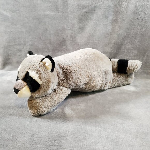 Aurora Snoozles 18" 🦝Raccoon Plush🦝 Soft & Floppy Stuffed Animal - Picture 1 of 6